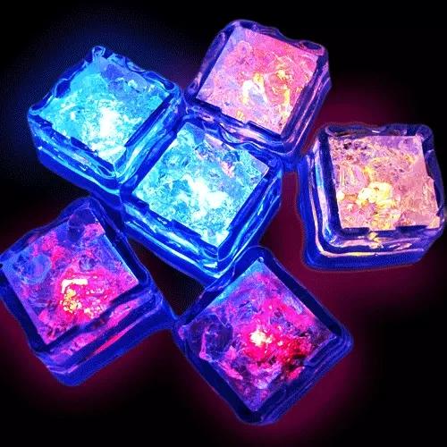 Wedding Induction Electronic Ice Cubes Colorful Glowing Ice Blocks Festival Bar Nightclub Fashion Goods Spot Wholesale