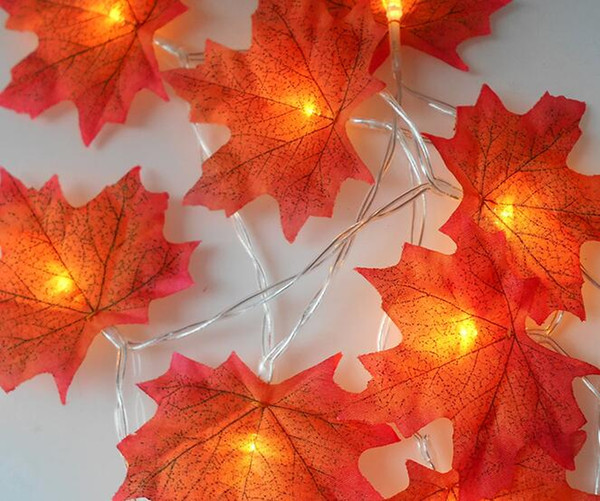 New product maple leaf LED personalized creative decoration lamp home in the Nordic festival bedroom room battery outdoor colored lights