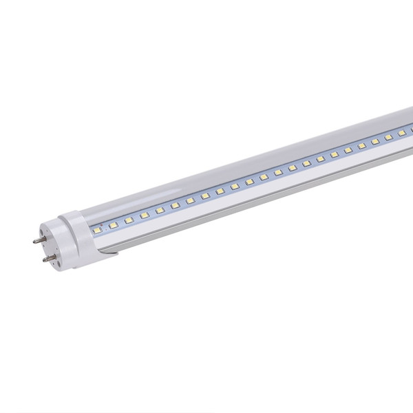 T8 LED Light Tube 4ft 18W (70W equivalent) 2500Lm Ultrahigh Brightness 4500K Daylight Glow, Clear PC Cover & Aviation Aluminum