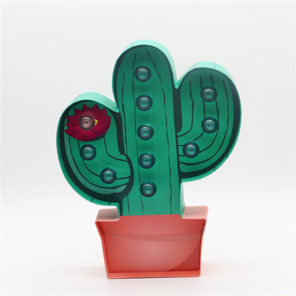 New Green Cactus Led Night Light Children Led Lamps For Christmas Home Living Room Decoration Take Props