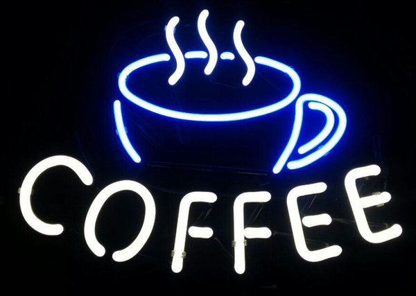 Coffee Real Glass Neon Light Sign