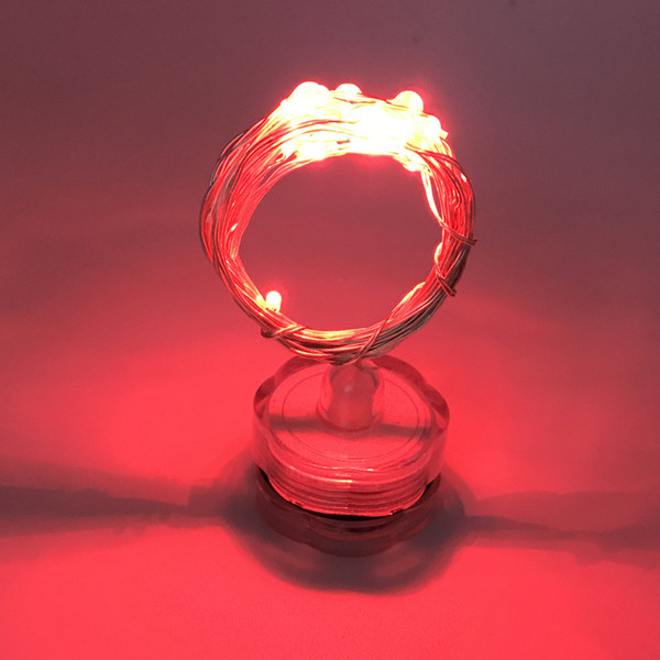 LED Christmas Decoration Lights Rotary Candle Diving Copper Wire String CR2032 Battery Waterproof IP68 Red light