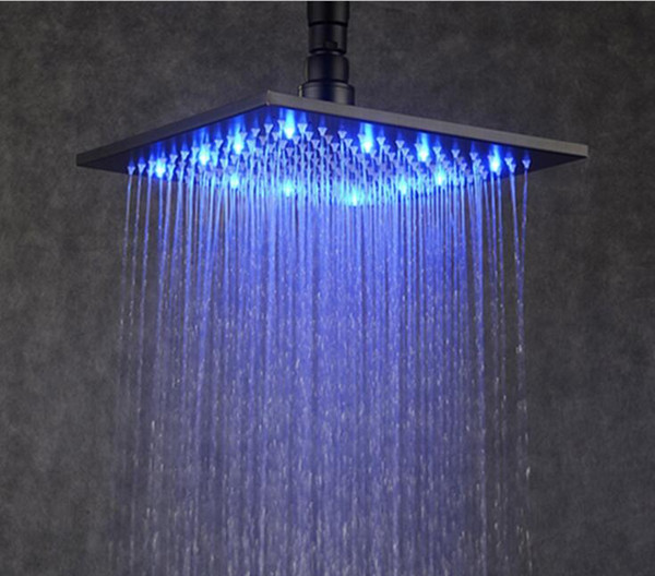 Factory sells 12 inch LED shower 3 color temperature control lamp home Penzion Plesnivec Hotel Hotel shower shower head