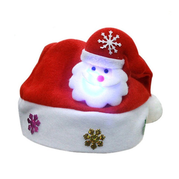 Adult LED Christmas Hat Santa Claus Reindeer Snowman Xmas Gifts Cap Headband - Soft, Comfortable, Perfect for Working/Accessories for Fashio