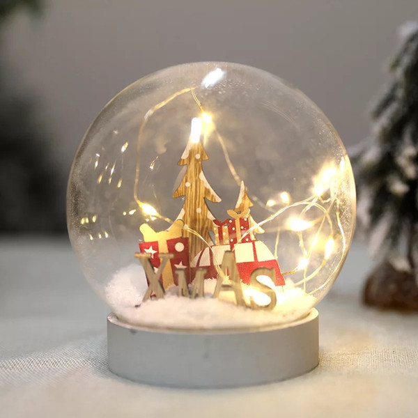 2018 Hot Sell Christmas Light Creative Ornament Shining Crystal Balls Light Used for Everywhere and Atomasphere Decoration or Gift