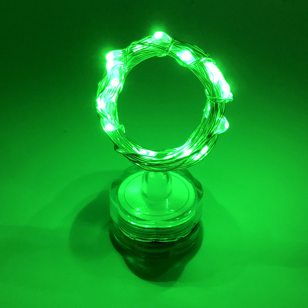 LED Christmas decoration lamp twist Candle diving copper wire lamp CR2032 battery waterproof grade IP68 Green light