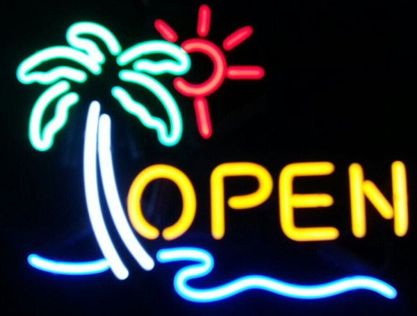 Open Sunshine Real Glass Neon Light Sign