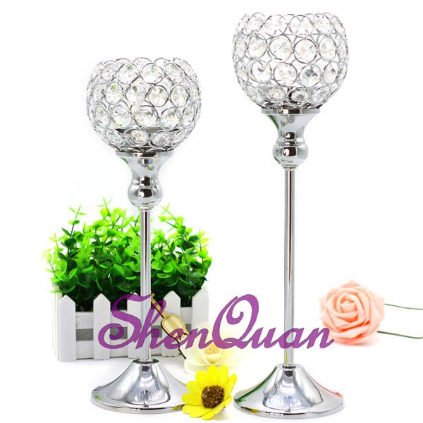 cheap crystal centerpieces votives candle holders for wedding table,exquisite goblet candle stand for event party