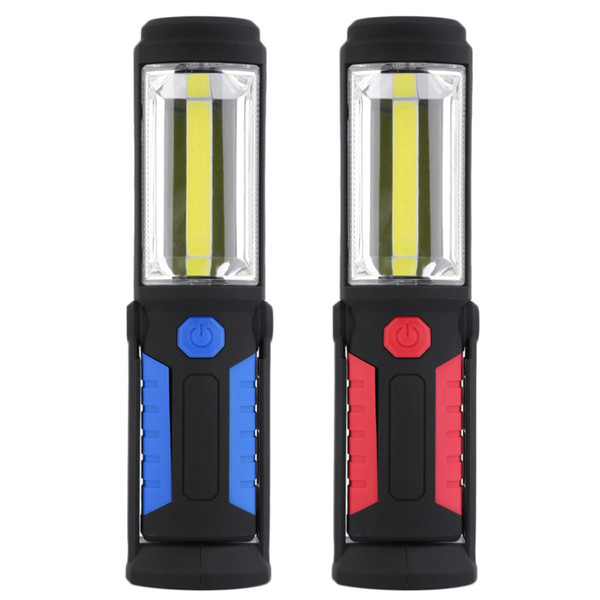 1 LED + 1 COB Outdoor Fishing Light USB Charge Magnetic Work Hand Lamp Emergency Torch HIK_00J