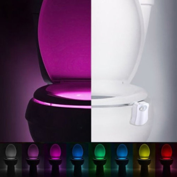 Smart Motion Activated Sensor LED Emergency Light 8 Colors Human Induction Lamp For Home Bathroom