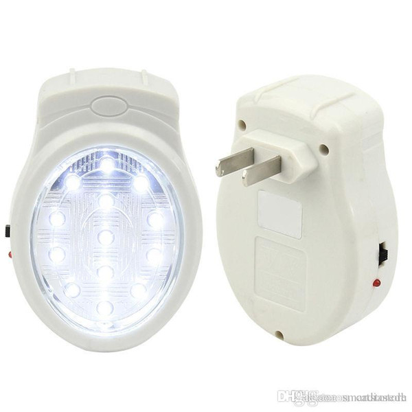 Rechargeable Home Wall Emergency Light Power Failure Lamp Bulb US Plug 110-240 V E00195 ONET