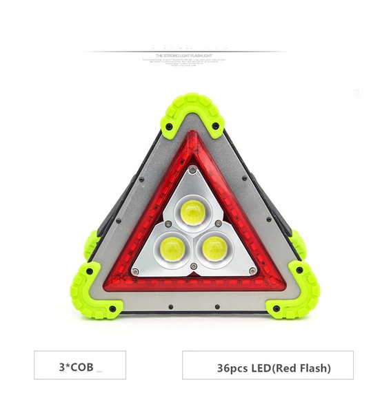 NEW Powerful 50W 3*COB+Red LED Working Lamp LED Traffic Emergency Light