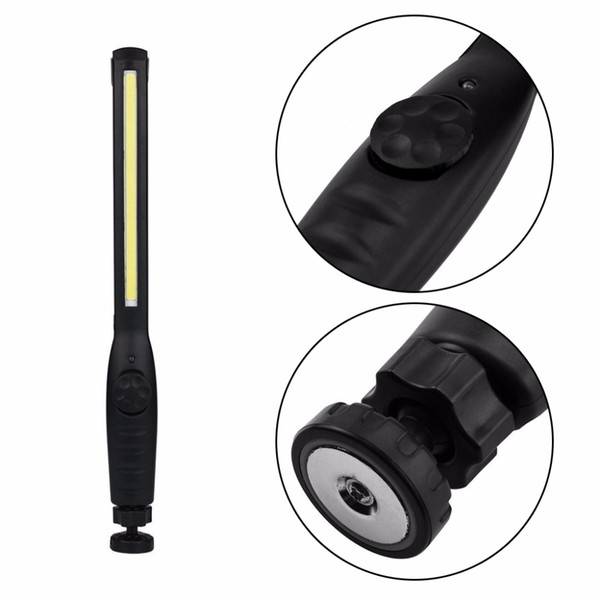 2018 High quality 410 Lumens Rechargeable COB LED Slim Work Light Lamp Torch Inspection Light Torch