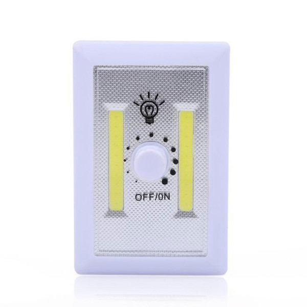 Household COB LED Corridor Night Emergency Light Lamp Wall Lighting with Rotating Regulating Switch 10pcs