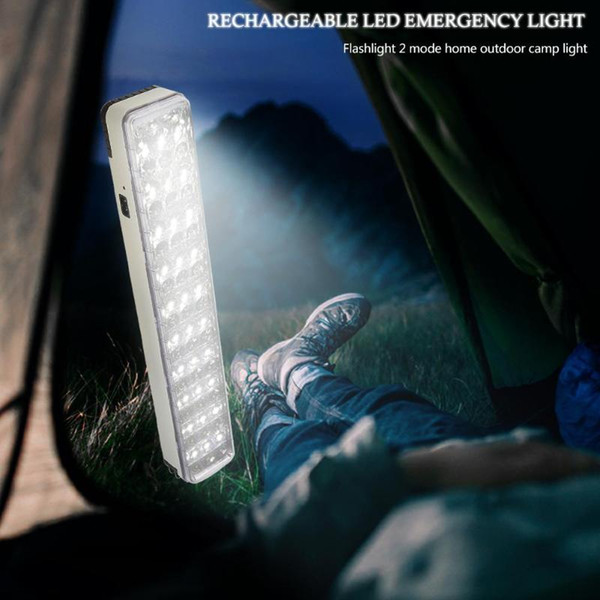 30/60 LED Multi-function Rechargeable LED Emergency Light 2-Mode Home White Light Outdoor Camp Indicate Solar Lamp