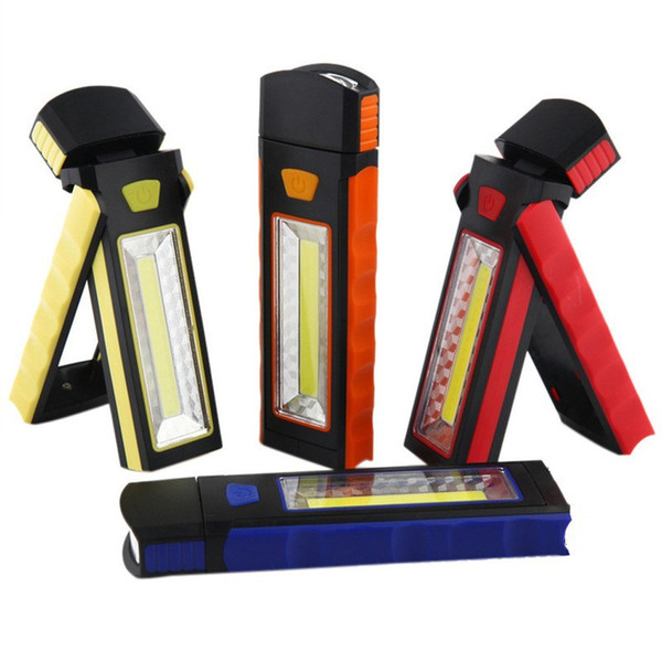 Car maintenance light flashlight powerful magnet emergency light tent cob camping multifunctional light