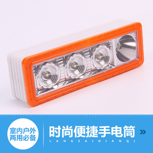 Factory direct battery emergency lamp ABS outdoor Home Furnishing emergency lamp LED plastic flashlight batteries