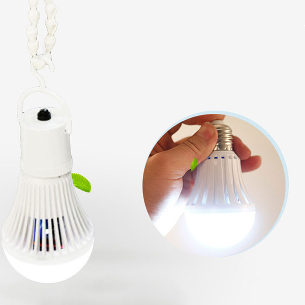 LED Energy Saving Bulb Intelligent Emergency Lamp Bulb Rechargeable w/Hook 700lm