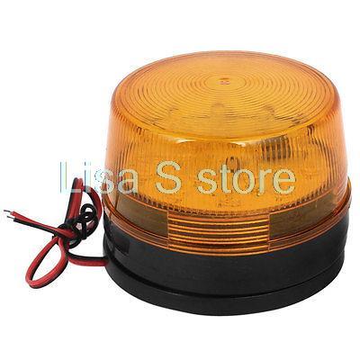 Industrial DC 12V LED Flash Strobe Light Emergency Warning Lamp Yellow LTE-5061