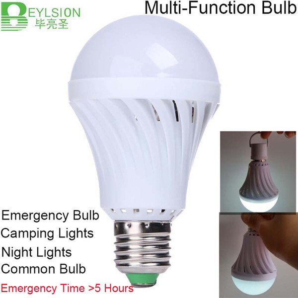 Beylsion E27 5W 9W 12W LED Bulb Smart Long Emergency 5 Hours Night Lights Intelligent Bulb Charging Rechargeable Battery Lamps