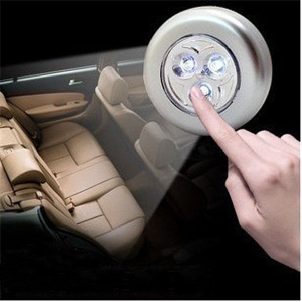 New emergency light 3 LED Battery Powered Stick Tap Touch Light Lamp for Car Home Reading Writing