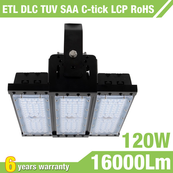 120W LED Flat High Bay Light 16000 Lumen shoe box lamp linear led high bay light IP65 AC100-277V 3030 SMD