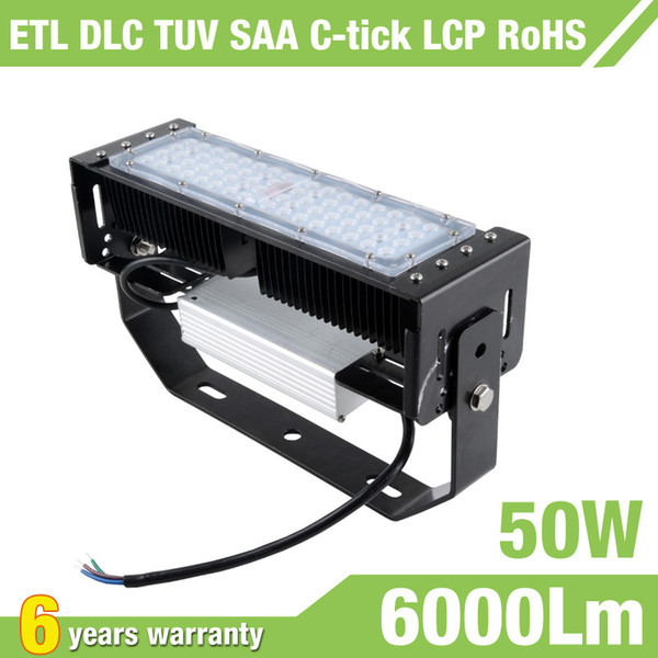 50W LED Flat High Bay Light 6000 Lumen shoe box lamp linear led high bay light IP65 AC100-277V 3030 SMD