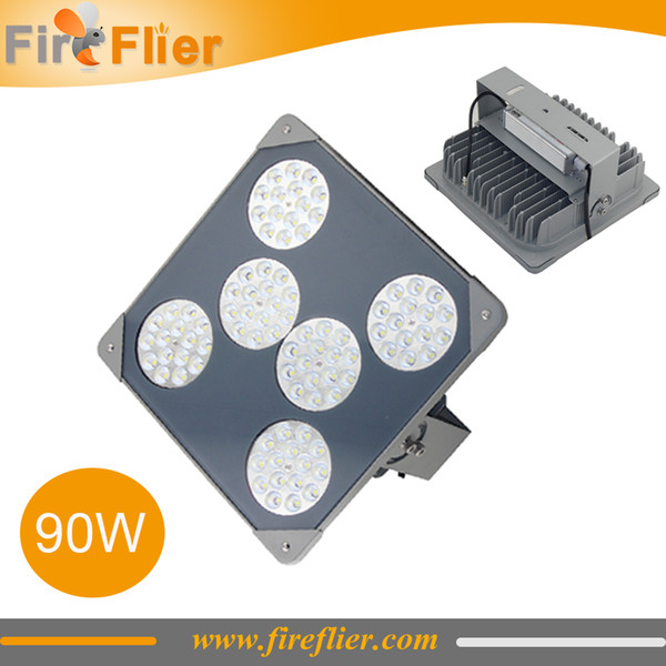 FREE SHIPPING 5pcs ip65 gas station led canopy lamp explosion proof 90w 60w ceiling led light 110v 220v 240v 277v oil station lighting