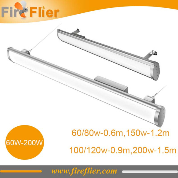 Free Shipping 8pcs 2ft 3ft 4ft 5ft led linear light warehouse workshop factory 60w 80w 100w 120w 150w 200w low bay linear