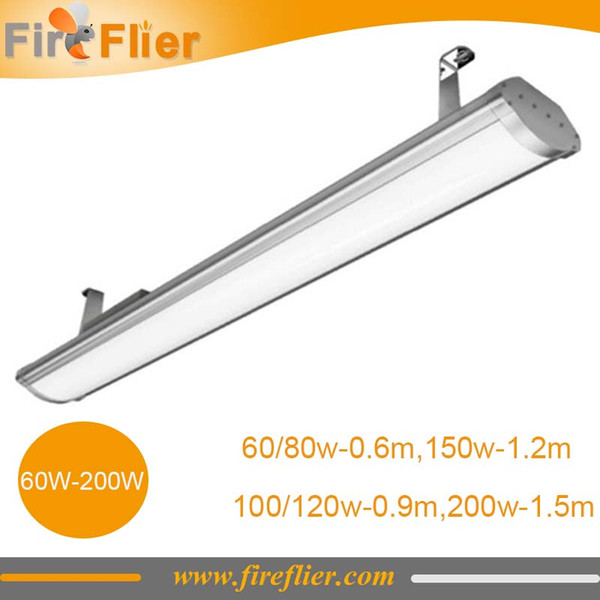 8pcs 0.6m 0.9m 1.2m 1.5m LED garage light bar batten linear lamp 60w 100w 120w 150w 200w 2d tubes