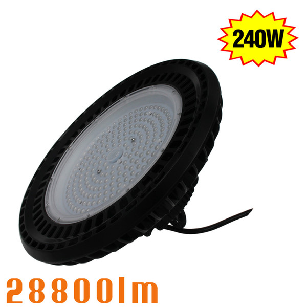 480V UFO LED High Bay Light 240W Replace 347V 1000Watt Warehouse Workshop Garage Lighting 120° Beam Angle 5000K AC200-500V