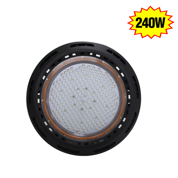 IP65 Waterproof 240Watt UFO Highbay LED Light 125Lm/w High Bay Fixture For Gas station Parking Lot Indoor Outdoor Use