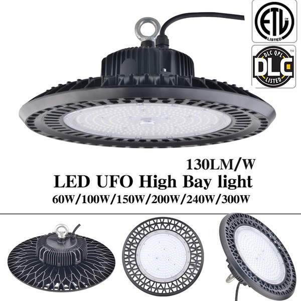 100W UFO LED High Bay Retrofit Light 100W SMD3030 High Power Led Reflector Floodlight For Factory Retail Store Warehouse Works Machine Lamp