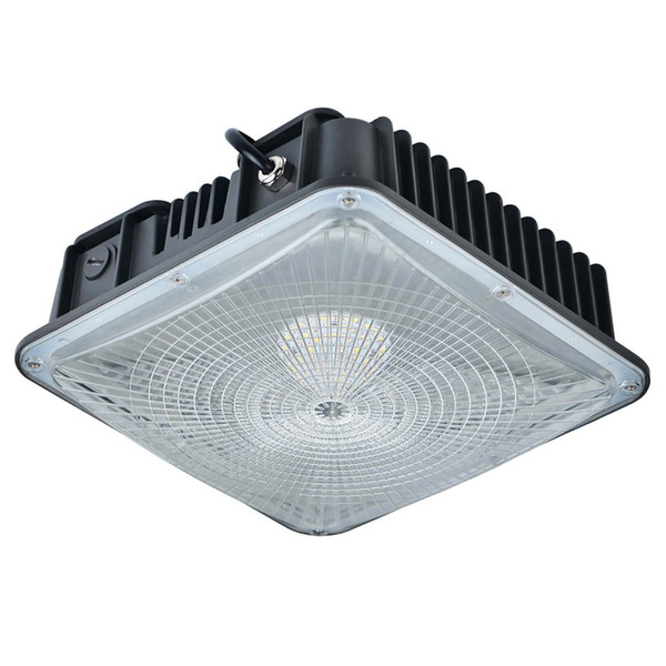 LED Canopy Light Fixtures 80W 8800LM Gas Station Lights Ceiling Mounting High Efficiency Solar Lamps High Brightness Outdoor Canopy Light