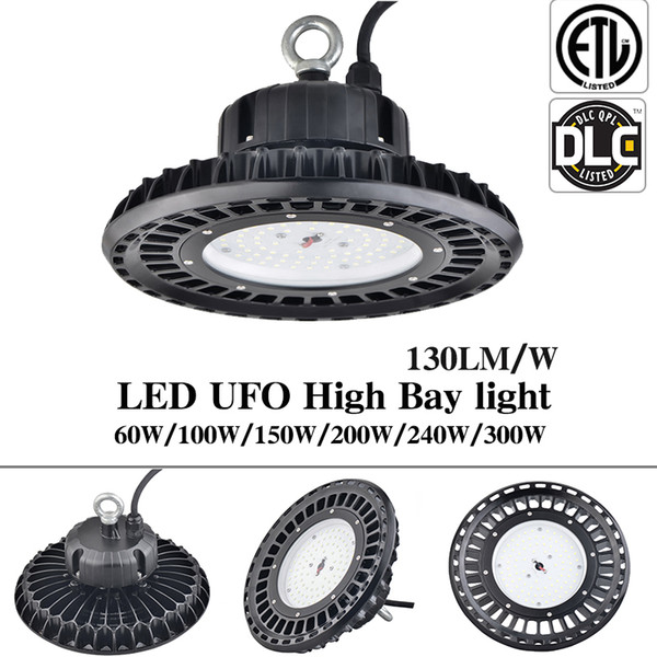 60Watts LED UFO High Bay Lighting 5000K SMD3030 High Power Led Reflector Floodlight For Retail Store Factory Warehouse Works Machine Lamp