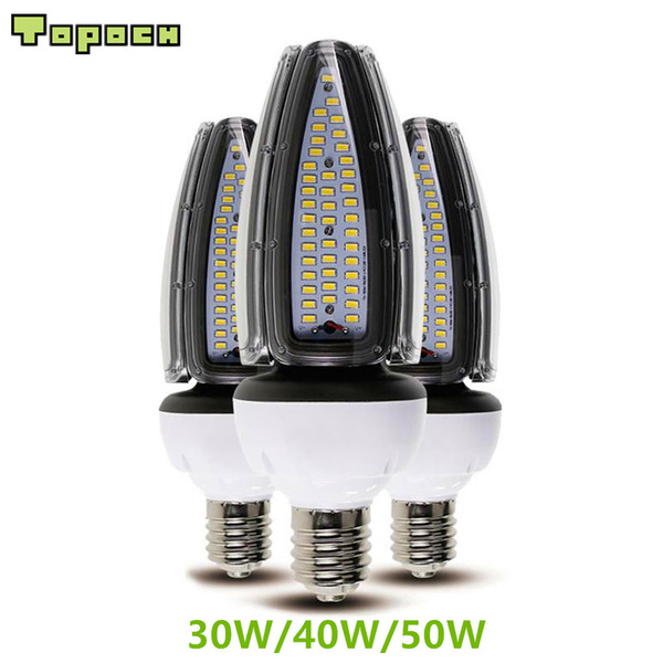 Topoch High Bay Light Bulb Olive UL/CE LED 30W 40W 50W 120LM/W Screw Base HID CFL Replacement 100-277V for Area Lighting