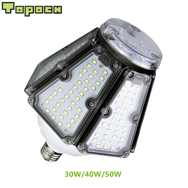 Topoch High Bay Lamp UL/CE 120LM/W 30W 40W 50W LED Mogul Base CFL HID Replacement 100-277V for Area Canopy Bay Fixtures