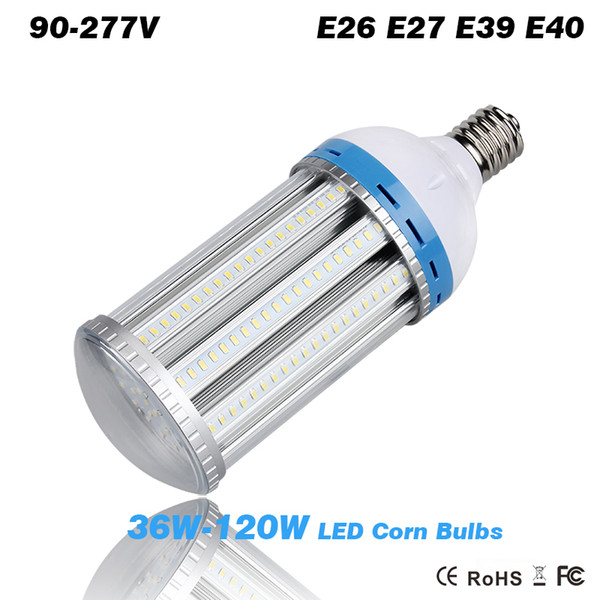 DHL fast shipping LED Corn Light Bulb 54W 80W 100W 120W E26 E27 E39 E40 High Bay Garden Warehouse parking lot lighting