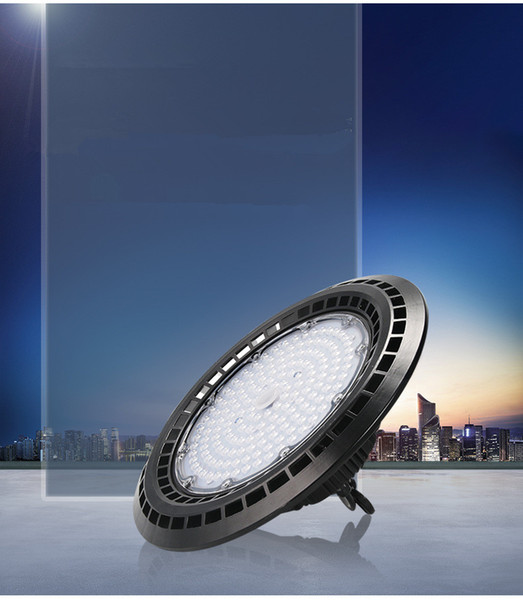 Chip+Meanwell driver 100W 150W 200W UFO LED High bay light 120lm W super bright warehouse exhibition lighting Lamp