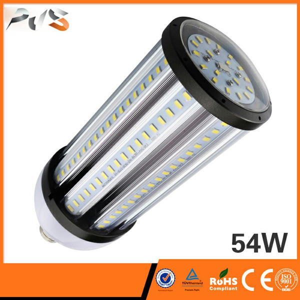 PJS 36W 45W 54W LED Corn Light Bulb E26 E27 E39 E40 Screw Base 100~200W CFL MHL HID HPS Replacement AC100-277V For Indoor Outdoor Large Area