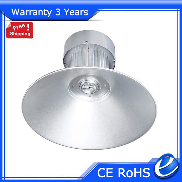 Free Shipping High Bay LED Light 50W Industrial Lamp 7PCS Warranty 3 Years 50000H AC85-265V CE RoHS