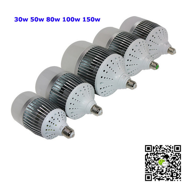 Aluminum Warehouse light high power led bulb light 30w 50w 80w 100w 150w led high bay light