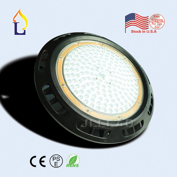 (1pcs/lot)stock in USA SMD3030 200W UFO LED High bay light super bright warehouse lighting 6500K Lamp