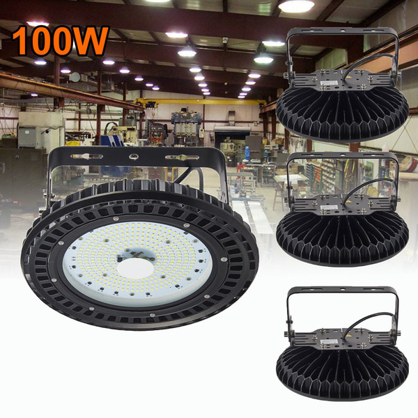 Ultra-thin UFO LED High Bay Light 200W 150W 100W LED Shop Lights Indoor Outdoor Light Factory Station Warehouse Lighting