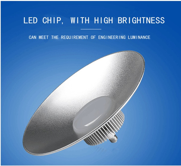 Waterproof IP65 Fixture Warehouse Gym Industrial lighting 30W 50W 70W 100W UFO LED High Bay Light