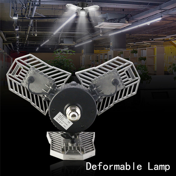 60W Led Deformable Lamp Garage light E27 LED Corn Bulb Radar Home Lighting High Intensity Parking Warehouse Industrial lamp