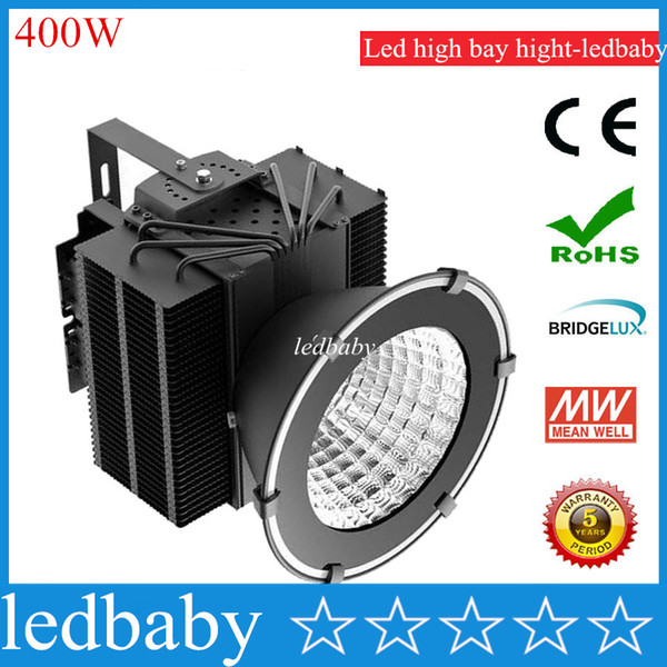 (5pcs/lot)New Style High Lumen High Power 400W Led High Bay Light Meanwell Driver AC90-295V With Best Price