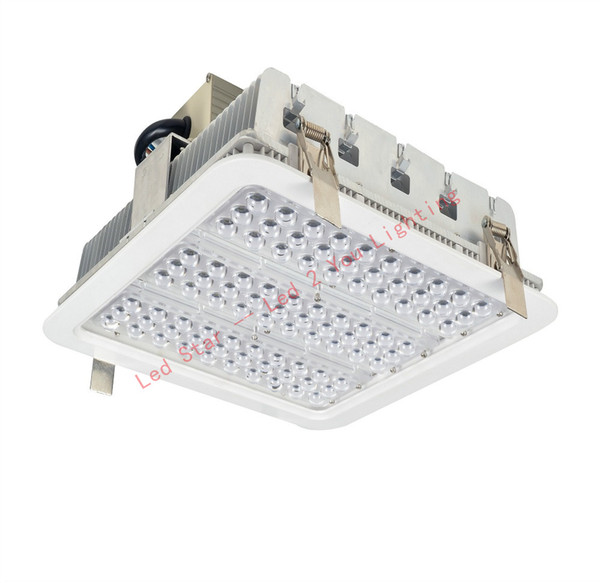 UL DLC 100W 150W 180W Led Canopy Lights Explosion proof Led High Bay Lights For GAS Station warehouse lamp AC85-265V + MEANWELL driver