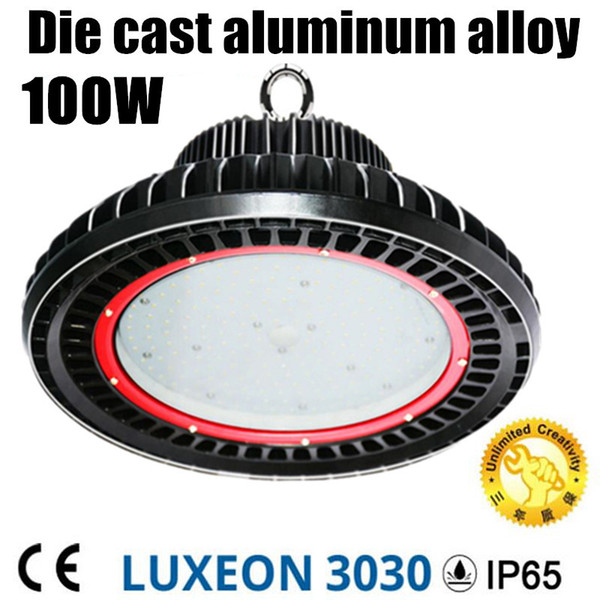 UFO die cast aluminum AC100V - 277V IP65 outdoor waterproof 100w led highbay light replace 250w 300w HPS metal halide lamp