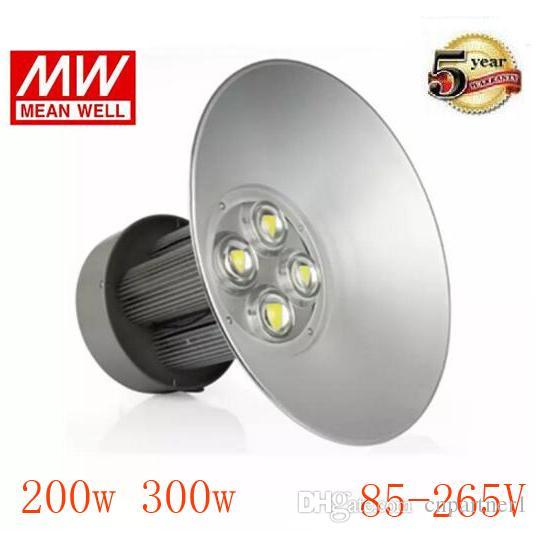 2017 LED Industrial Light 200w 300w Super bright Lamp 15000LM 2000lm High Bay Light MW Driver Warehouse Light for Factory Workshop lighting